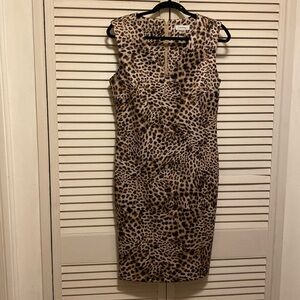 Animal print casual dress.